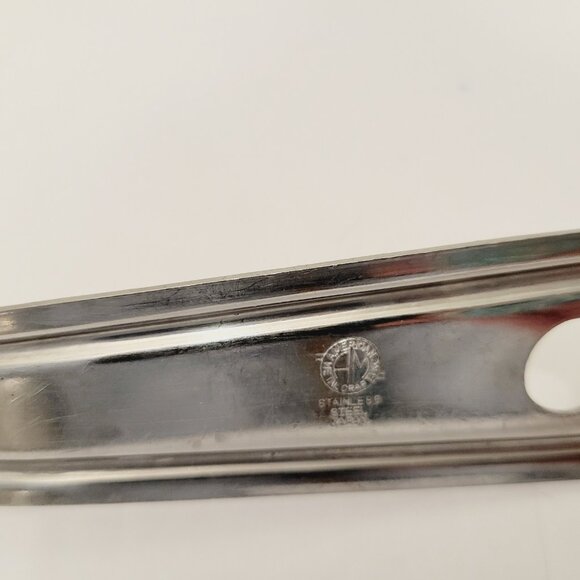 American Steel Craft Stainless Steel Slotted Cooking Serving Spoon Japan 13" - Picture 5 of 6